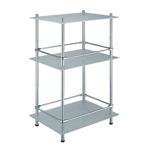 K-4033 Triple freestanding glass shelf with rail wassekraft