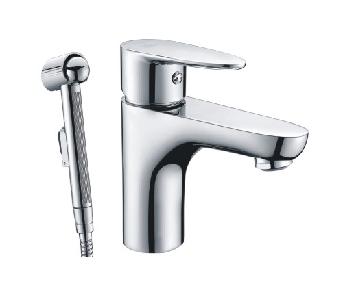 Leine 3508 Single-lever washbasin mixer with bidet spray wassekraft